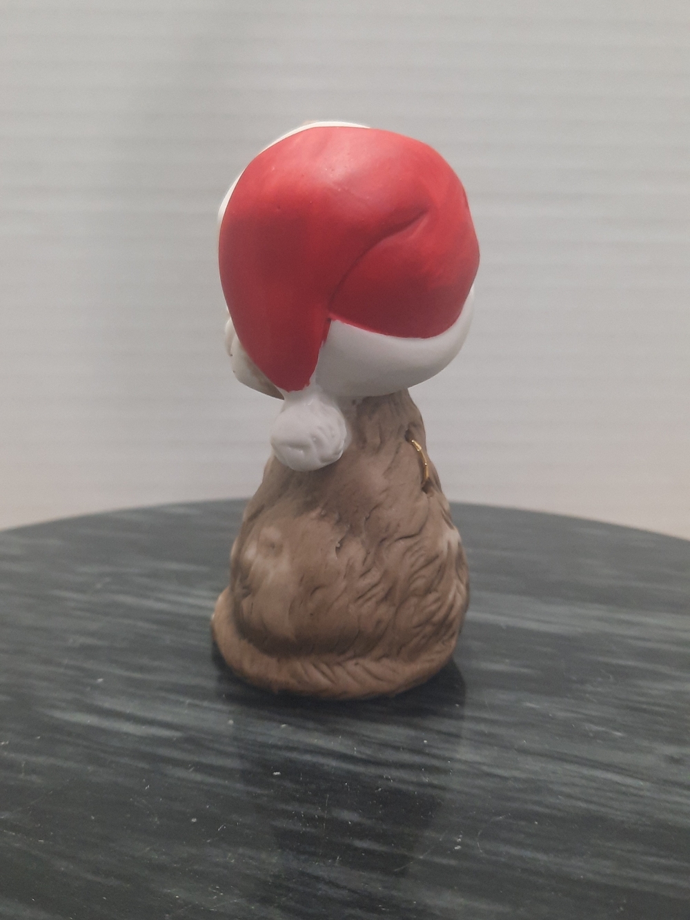 Cute Ceramic Cat Bell In Red Santa Hat - Picture 2 of 5